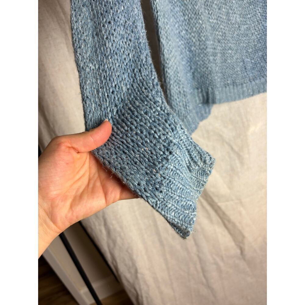 Jenni Kayne Silk Linen Blend Cabin Sweater in Faded Blue Sz. XS - Picture 5 of 10